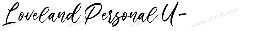 Loveland Personal U字体转换